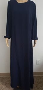 Women's long maxi abay dress blue size La…